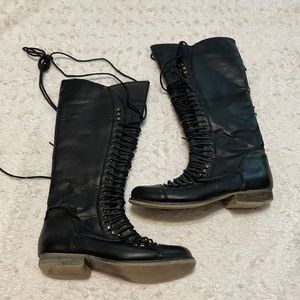 Black Laced Boots